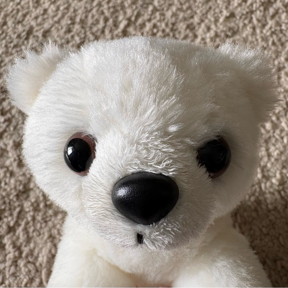 Aurora 6 Inch Artic Lil Slushy White Plush Polar Bear Mini Flopsie Kids Toys